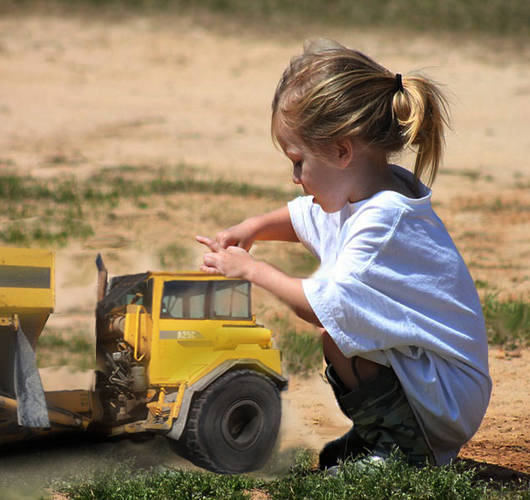 Girls Play With Trucks