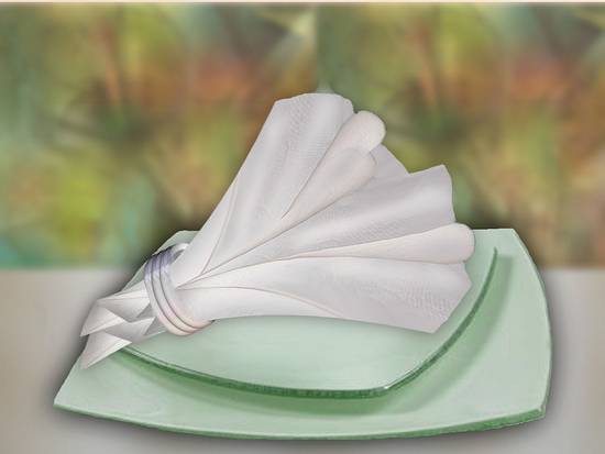 napkin on plates