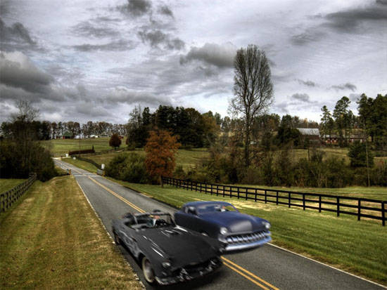 1950's drag race