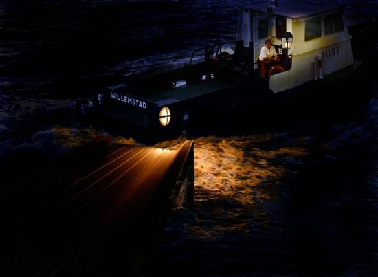 Boat leaving docks