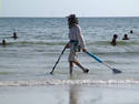 Oddball Beach Goer