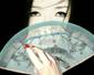 Geisha with Silk Fan