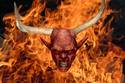 horns and fire