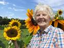 She loves sunflowers