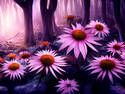 Dark Echinacea Forest