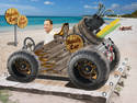 Wooden Beach Car