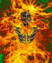 Skull on fire..