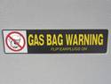 Gas Bag Warning