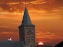 RE : Steeple sunset