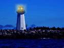 Lighted lighthouse