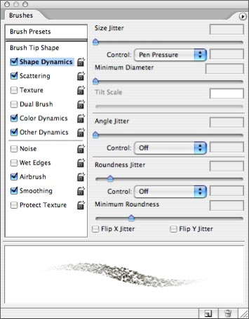 Brush Settings: Shape Dynamics